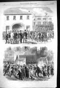 Old 1864 Election Day New York Polling Bradley Livery Stables Delaney Victorian
