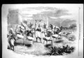Original Old Antique Print 1860 Riffian Nuptial Dance Tangier Africa Dance 19th