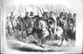 Original Old Antique Print 1863 Algerian Spahis Paris Siers War Guns Horses