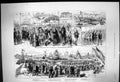 Old 1882 Festivities Boston Construction Dock Procession Mount Bridge Victorian