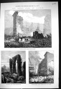 Old 1872 Great Fire Boston Washington Street Bromfield Milk Church Bu Victorian