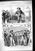 Antique Old Print 1859 Navy Sailors Britannia Training Ship Portsmouth Morgan