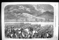 Antique Old Print 1860 Rifle Corps Field-Day Edinburgh Scotland Procession 19th