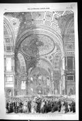Old 1856 Ball Alexanders Hall Palace Kremlin Russia Moscow Architectu Victorian