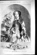 Old Antique Print 1856 Imperial Majesty Marie-Alexandrowna Empress Russia 19th