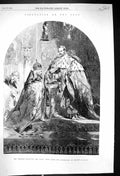 Old 1856 Coronation Czar Emperor Great Crown Archbishop Moscow Russia Victorian