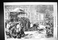 Original Old Antique Print 1856 Jordan Epiphany Custom St. Petersburg Russia