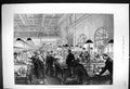 Old Print 1873 Scene General Post Office Workers Stamping Sorting Letters 19th