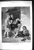 Old Antique Print 1875 Postmaster General Office Tangiers Africa Hodgson 19th