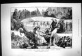Antique Print 1881 Scarborough Esplanade Sand Castle Beach Scene Moonshine 19th