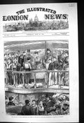 Old 1877 Princess Wales Presenting Prizes Boys Training Ship Warspite Victorian