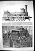 Old 1862 Exhibition Austrian Train Duplex Engine Marine Forging Compa Victorian