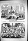 Old 1856 Inauguration Wellington Memorial Manchester Banquet Earl Car Victorian