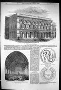 Old 1856 Free-Trade Hall Manchester Grammar School Isaac Newton Grant Victorian