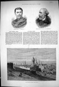 Old 1881 Brevet-Major Vousden Lieut-General Colin Mackenzie Cairo Cit Victorian