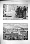 Old 1881 Queen Royal Infirmary Edinburgh Duke Clyde Training Ship Cum Victorian