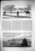 Old 1882 Scene Murder Phoenix Park Dublin Ireland Viceregal Lodge Lor Victorian