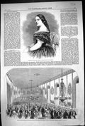 Old 1860 Madame Enderssohn Ball Townhall Oxford Orphans Fund Western Victorian