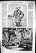 Old 1858 Major-General Sir Edward Lugard Hindoo Festival Cashmere Ind Victorian