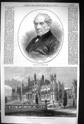 Old 1874 Fairbairn Bart Eaton Hall Chester Duke Westminster Architect Victorian