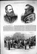 Old Print 1867 Armitage Watts Lady Airey S County Down Regiment Gibraltar 19th