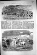Old 1862 Prince Wales Egypt Arabian Coast Fall Sluice Bridge River Ou Victorian