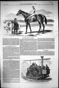 Old 1857 Race Horse Fisherman Tuxford Traction Engine Smithfield Club Victorian