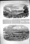 Old 1861 Volunteer Field Day Regent'S Park Military Engineers Glasgow Victorian