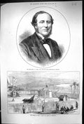 Old Print 1875 Ball Chancellor Ireland Transit Venus Observatory Honolulu 19th