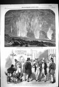 Old 1862 Eruption Mount Etna Volcano Craters Slidell Mason American B Victorian
