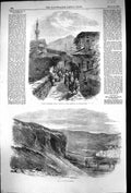 Old 1855 Bridge Broussa Constantinople Lake Ruins Inkerman Mountains Victorian