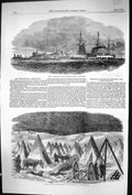 Old 1855 War Ship H.M.S. Magicienne Eartholm Altic British Artillery Victorian