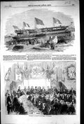 Old 1856 Launch Ship Genova Mare'S Blackwall Sword Major Hibbert Macc Victorian