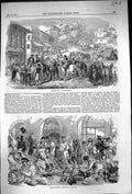 Old 1854 Horse Bazaar Constantinople British Infantry Barracks Gallip Victorian