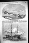 Old 1855 Gun-Boat Ship Ruby Arrogant Magicienne Stralsund Caesar Hand Victorian
