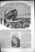 Old 1859 Launch H.M.S. Ship Victoria Portsmouth Townhall Borough Buil Victorian