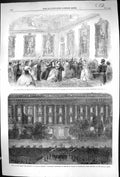 Old 1864 Ball Queen Dowager Sweden Prince Wales Drottningholm Palace Victorian