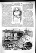 Old 1860 Bust Admiral Blake Taunton Church Fall Cottages Sand Cave Re Victorian