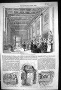 Old 1857 Corridor Roman Gallery British Museum Roman Pavement Doorway Victorian