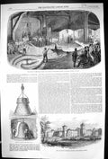 Old 1856 Casting Bell Great Clock Westminster Palace Norton Asylum Cr Victorian
