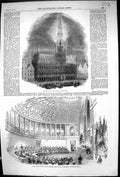 Old 1853 Hotel De Ville Brussels Installation Duke Brabant Prince Bel Victorian