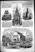 Old 1866 Bucharest Platz Theatre Buxton Drinking Fountain Hartley Ear Victorian