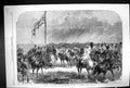 Old Print 1867 Review Guards Volunteers Siers War Wimbledon Common Londo 19th
