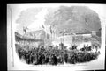 Old 1858 Queen England Leeds Railway Station Procession Woodsley Hous Victorian