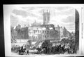 Antique Old Print 1866 Demolition Houses Holborn Valley Improvements London