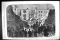 Antique Print 1867 Explosion House Detention Clerkenwell Prison Yard Police