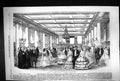 Old Antique Print 1859 Soiree King'S College Men Ladies Dancing Romance 19th