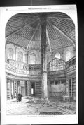 Old 1866 Interior Chapter House Westminster Abbey London Architecture Victorian
