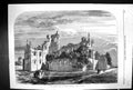Antique Old Print 1858 Queen England Visit Leeds Kirkstall Abbey Architecture