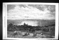 Old 1866 View Dunrobin Castle Golspie Duke Sutherland Sheep Haystacks Victorian